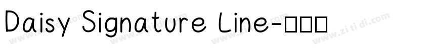 Daisy Signature Line字体转换